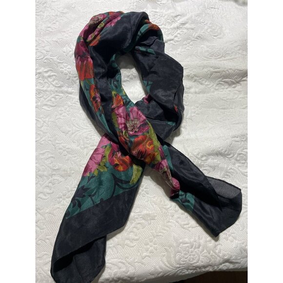 Echo Vintage Enchanted Silk Scarf 31x31 - Picture 1 of 4